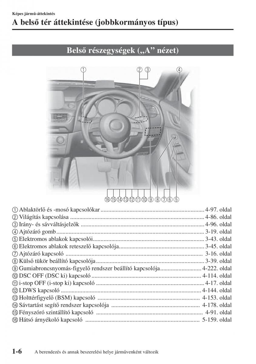 Mazda 6 III Kezelesi utmutato / page 18