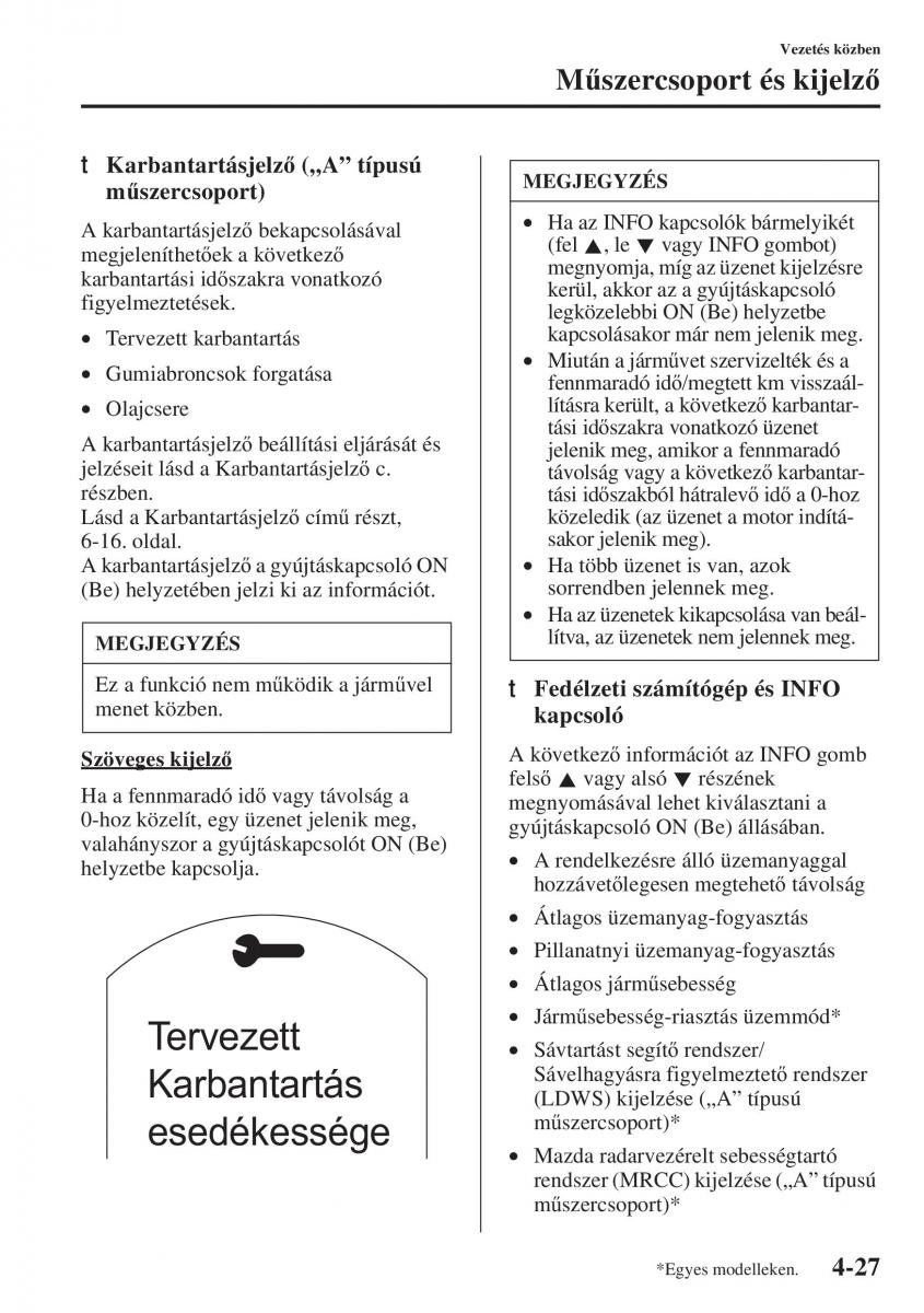 Mazda 6 III Kezelesi utmutato / page 185