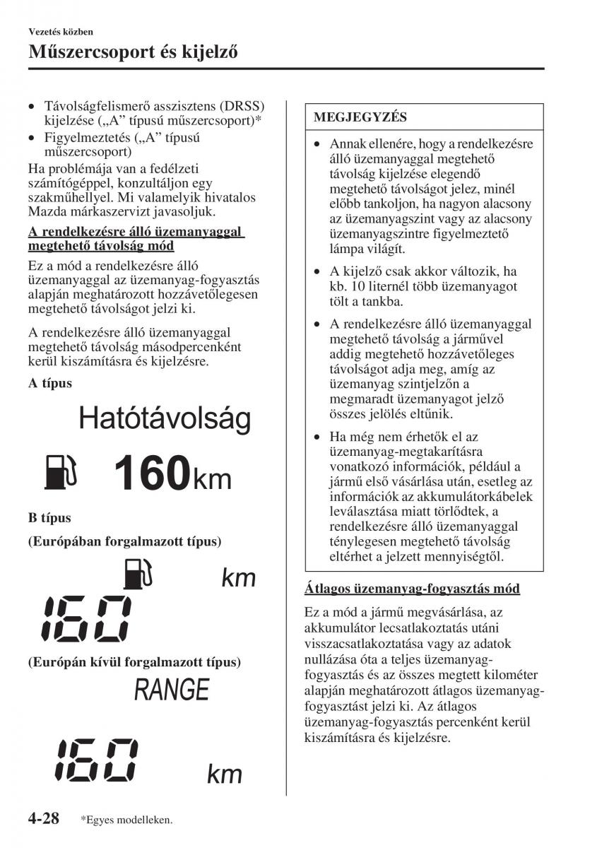 Mazda 6 III Kezelesi utmutato / page 186