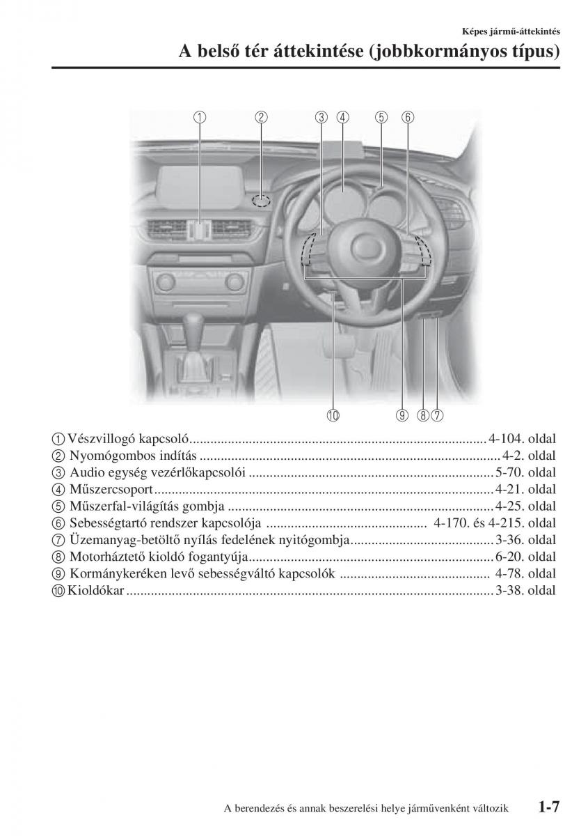 Mazda 6 III Kezelesi utmutato / page 19