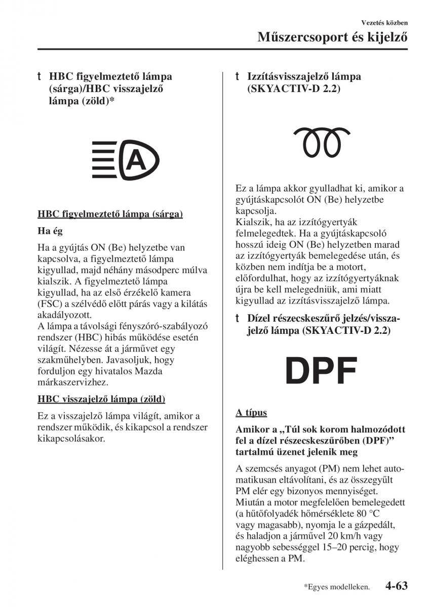 Mazda 6 III Kezelesi utmutato / page 221