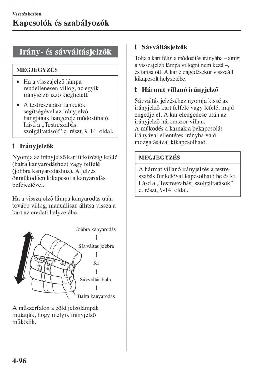 Mazda 6 III Kezelesi utmutato / page 254