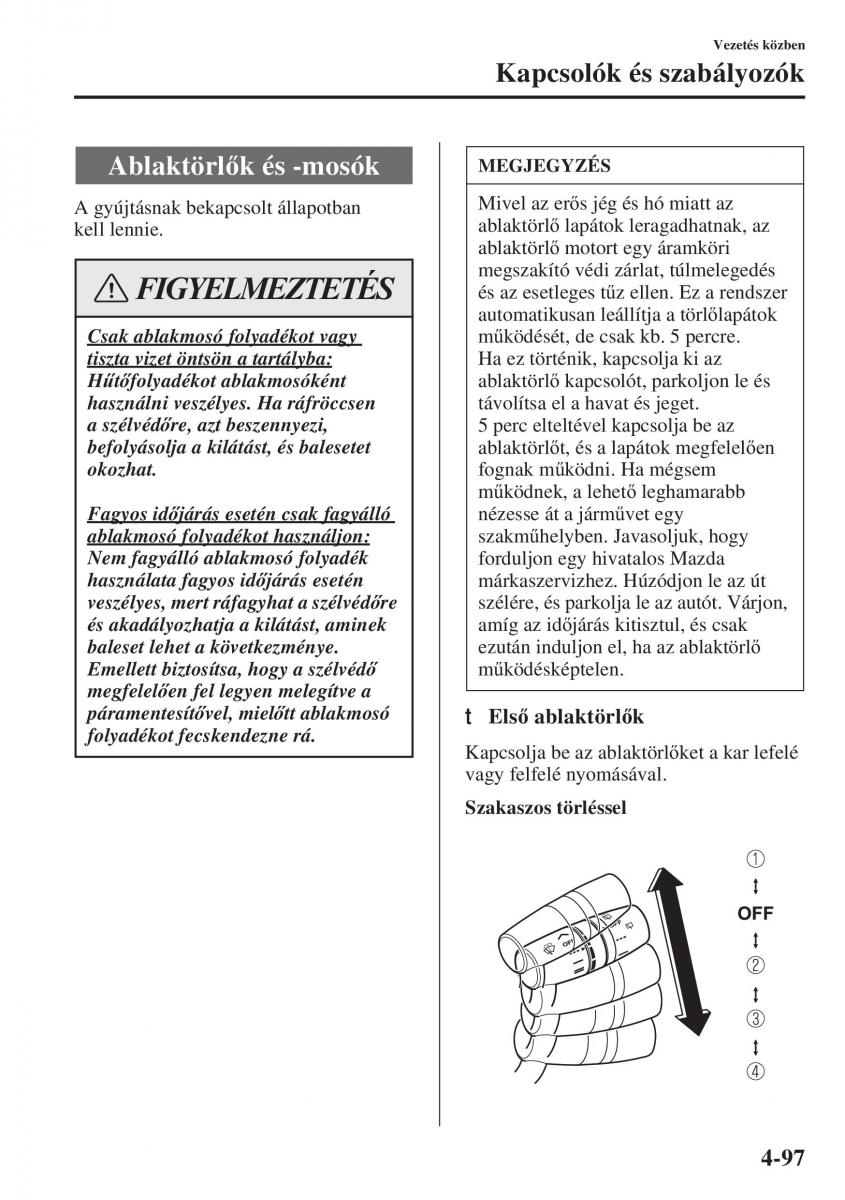 Mazda 6 III Kezelesi utmutato / page 255