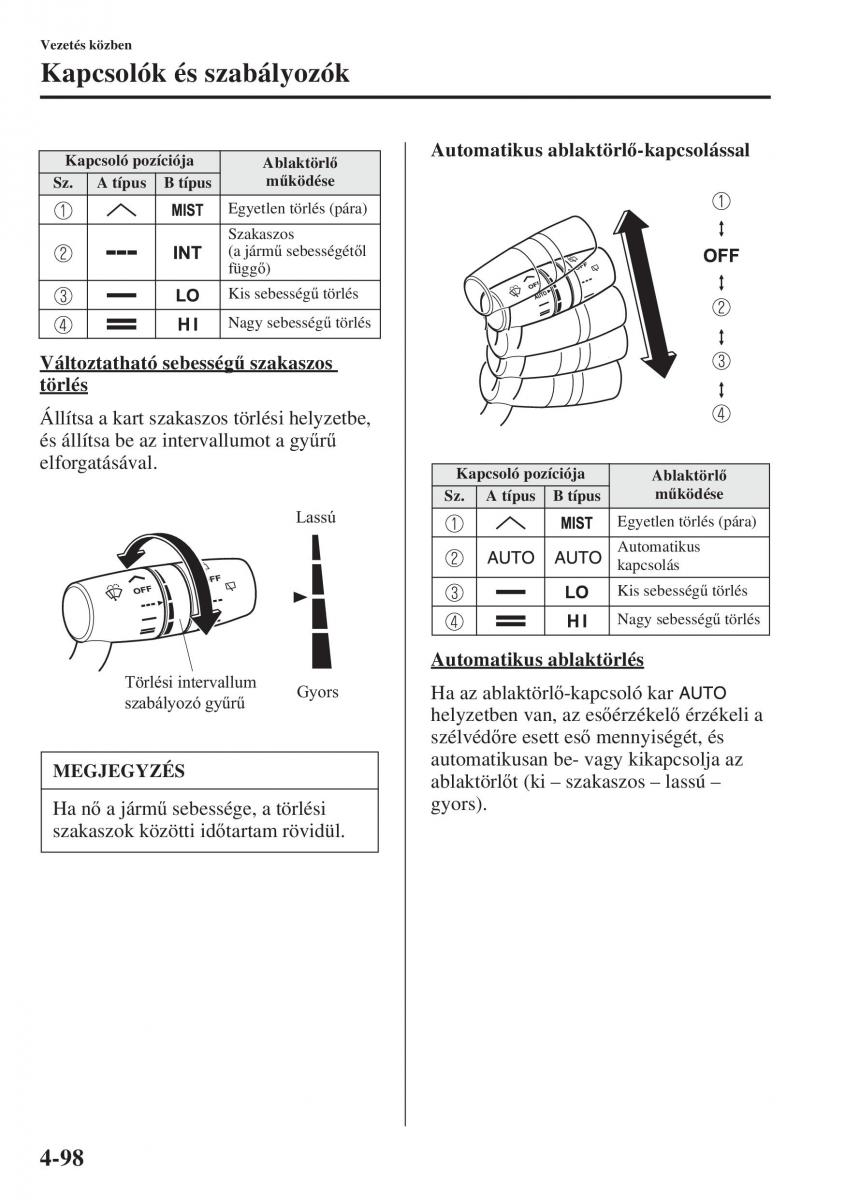 Mazda 6 III Kezelesi utmutato / page 256