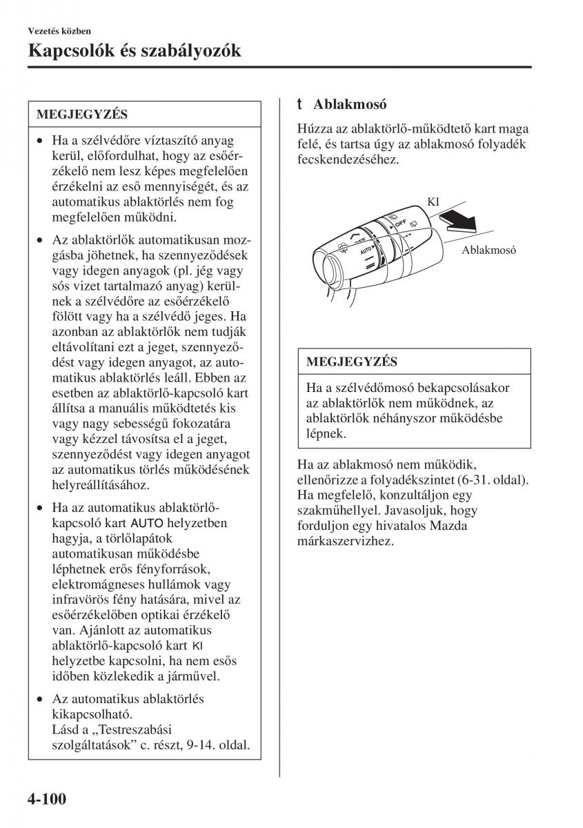 Mazda 6 III Kezelesi utmutato / page 258