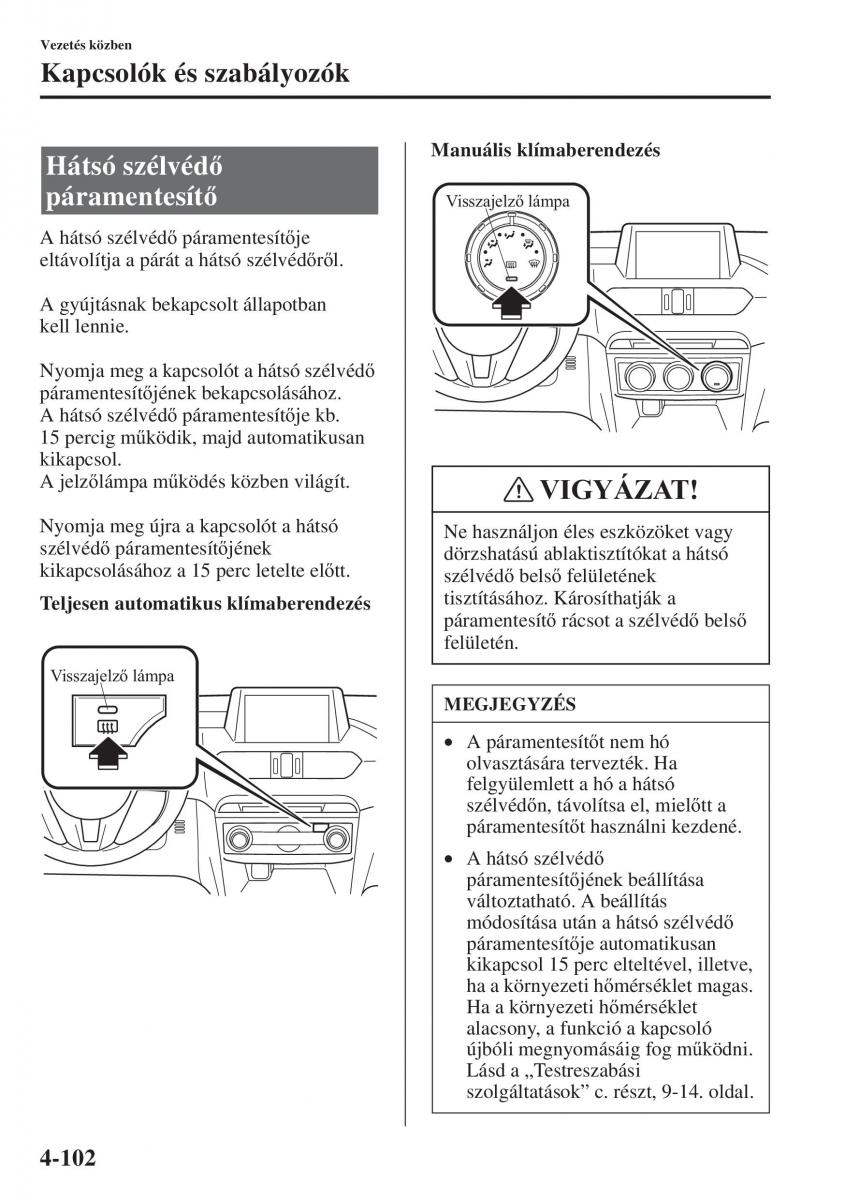 Mazda 6 III Kezelesi utmutato / page 260