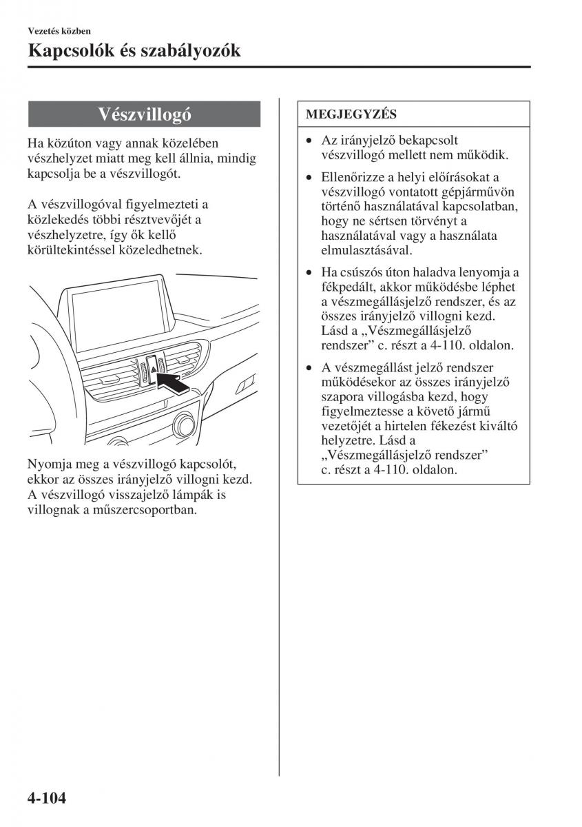 Mazda 6 III Kezelesi utmutato / page 262