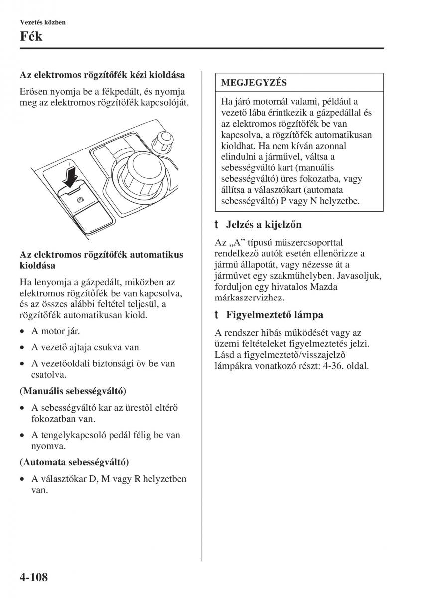 Mazda 6 III Kezelesi utmutato / page 266