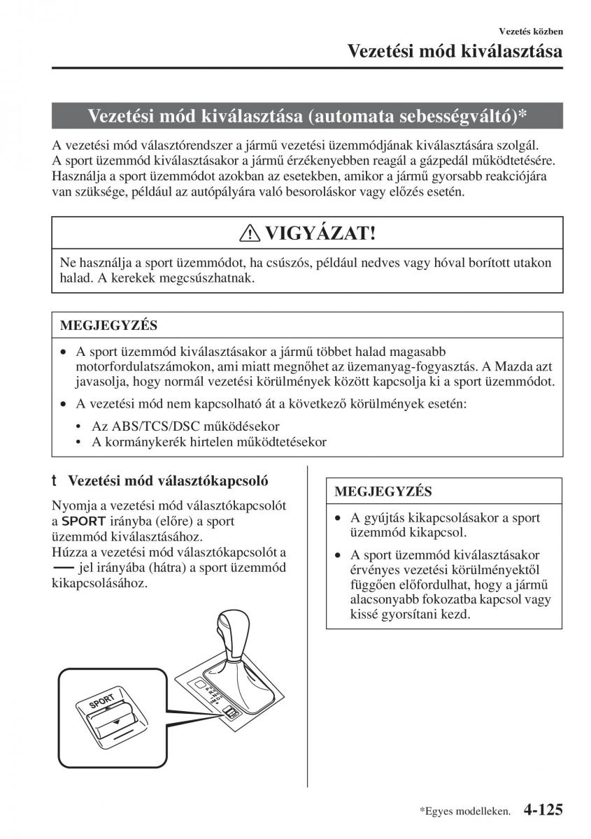 Mazda 6 III Kezelesi utmutato / page 283