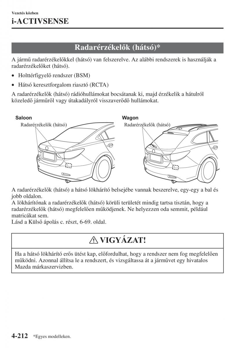 Mazda 6 III Kezelesi utmutato / page 370