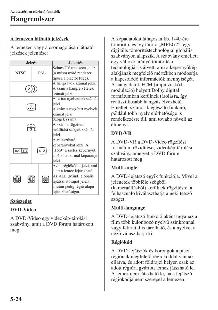 Mazda 6 III Kezelesi utmutato / page 432