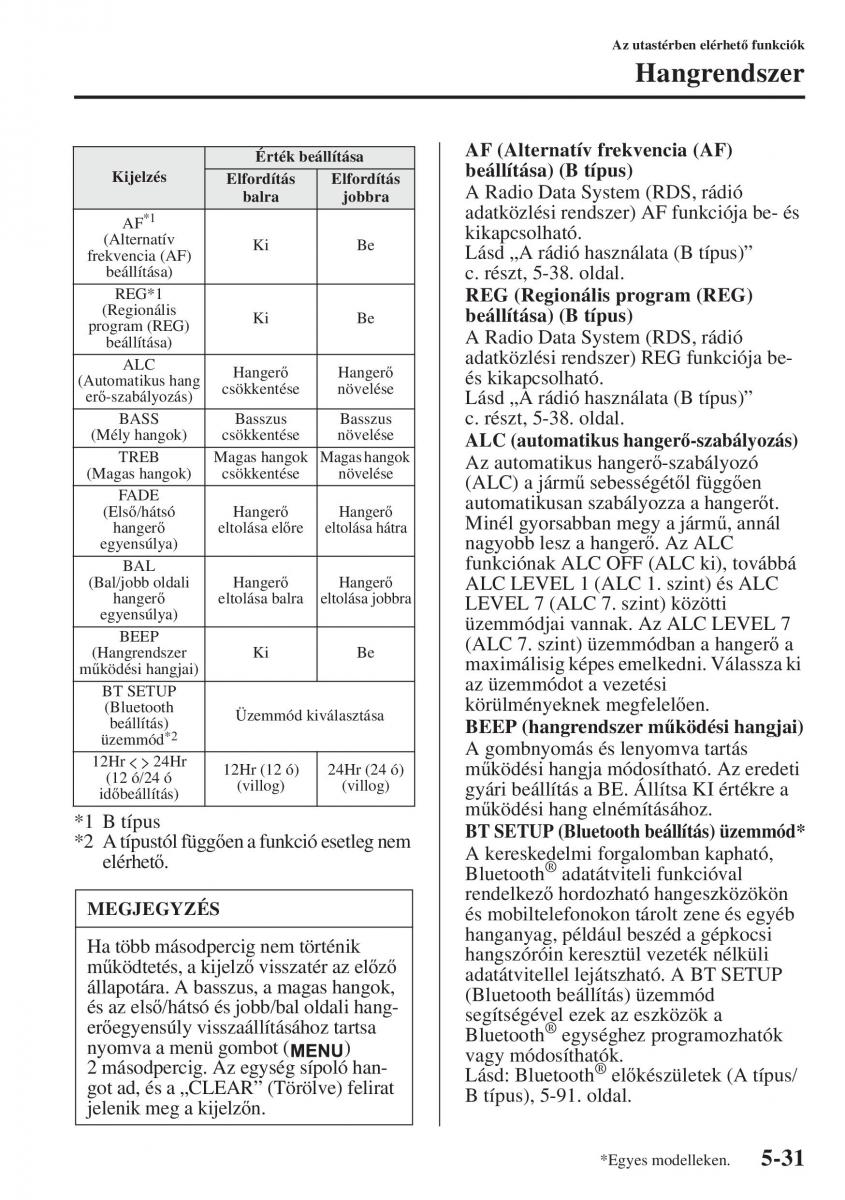 Mazda 6 III Kezelesi utmutato / page 439