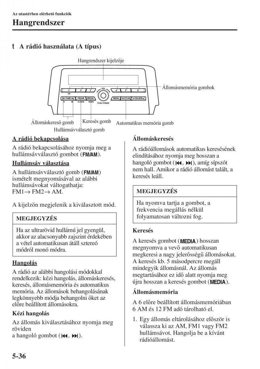 Mazda 6 III Kezelesi utmutato / page 444