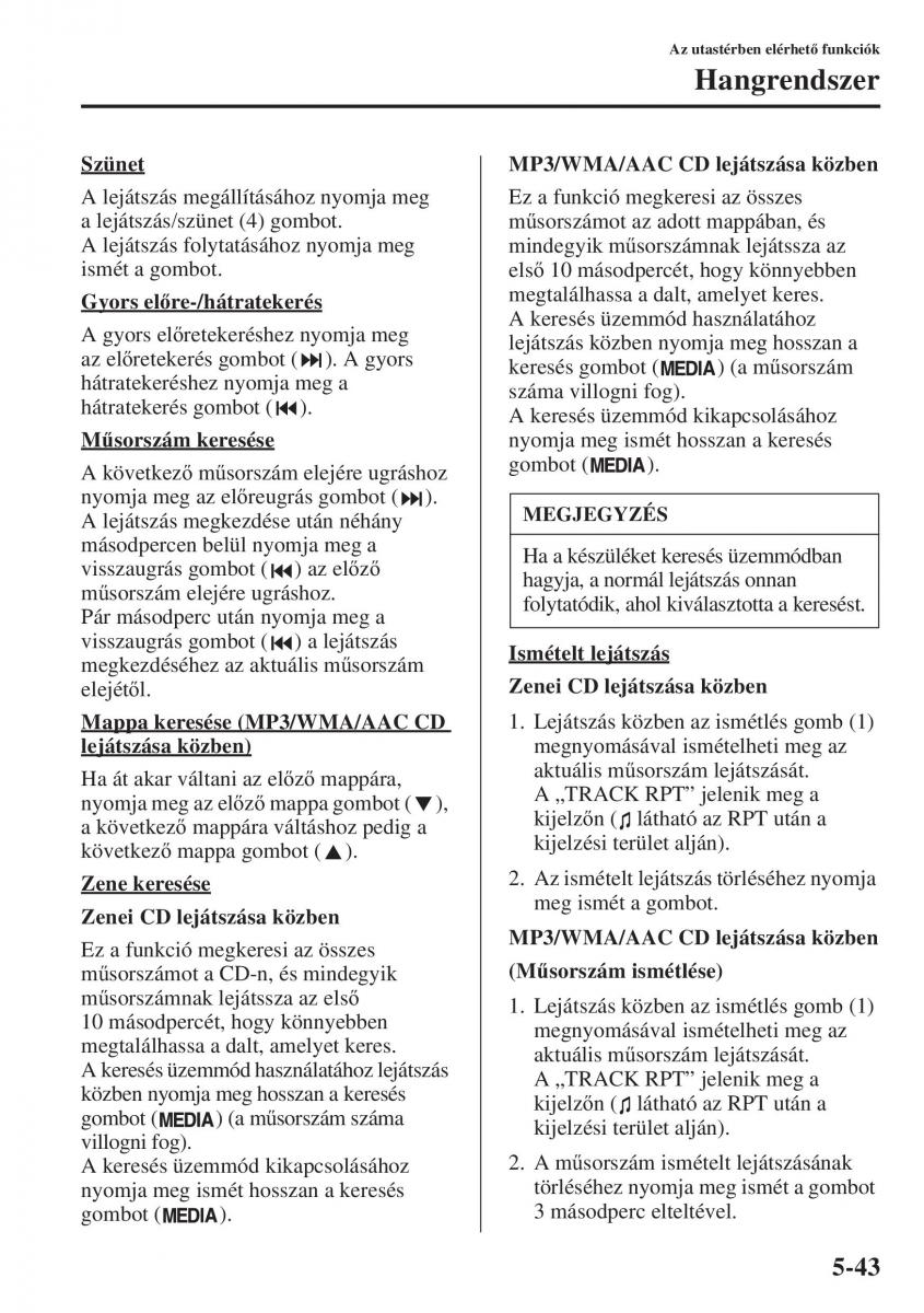 Mazda 6 III Kezelesi utmutato / page 451