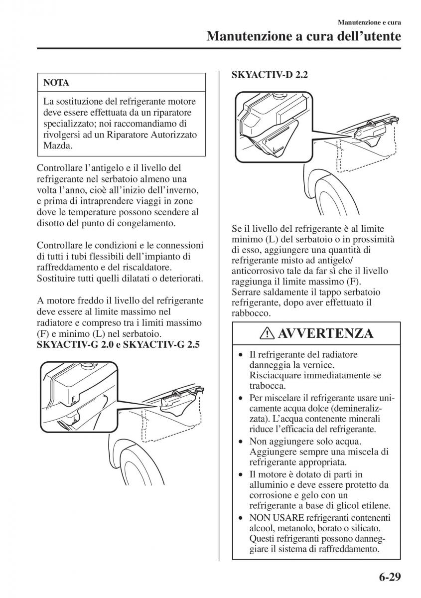 Mazda 6 III manuale del proprietario / page 597