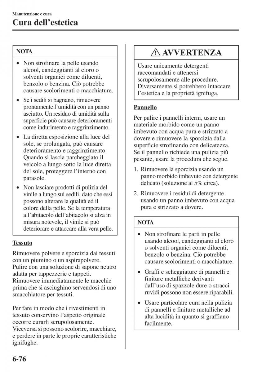 Mazda 6 III manuale del proprietario / page 644