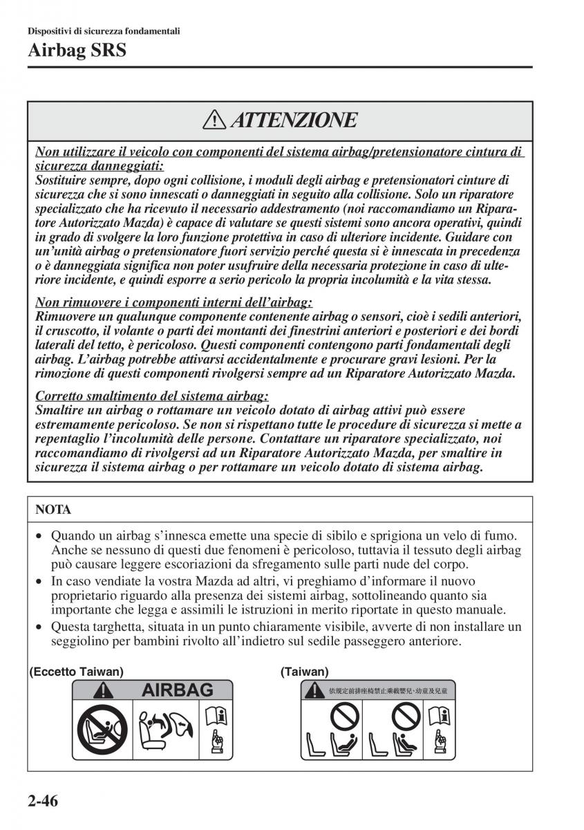 Mazda 6 III manuale del proprietario / page 70