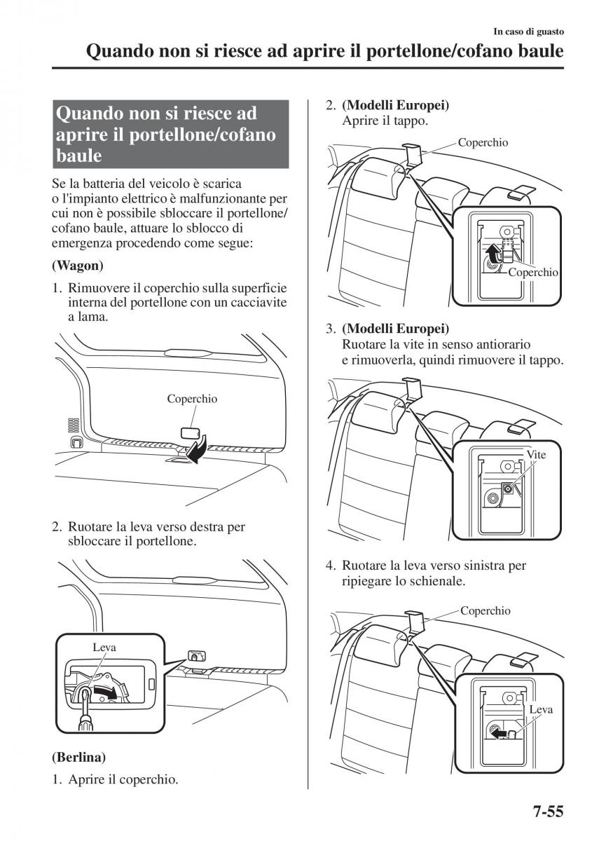 Mazda 6 III manuale del proprietario / page 701