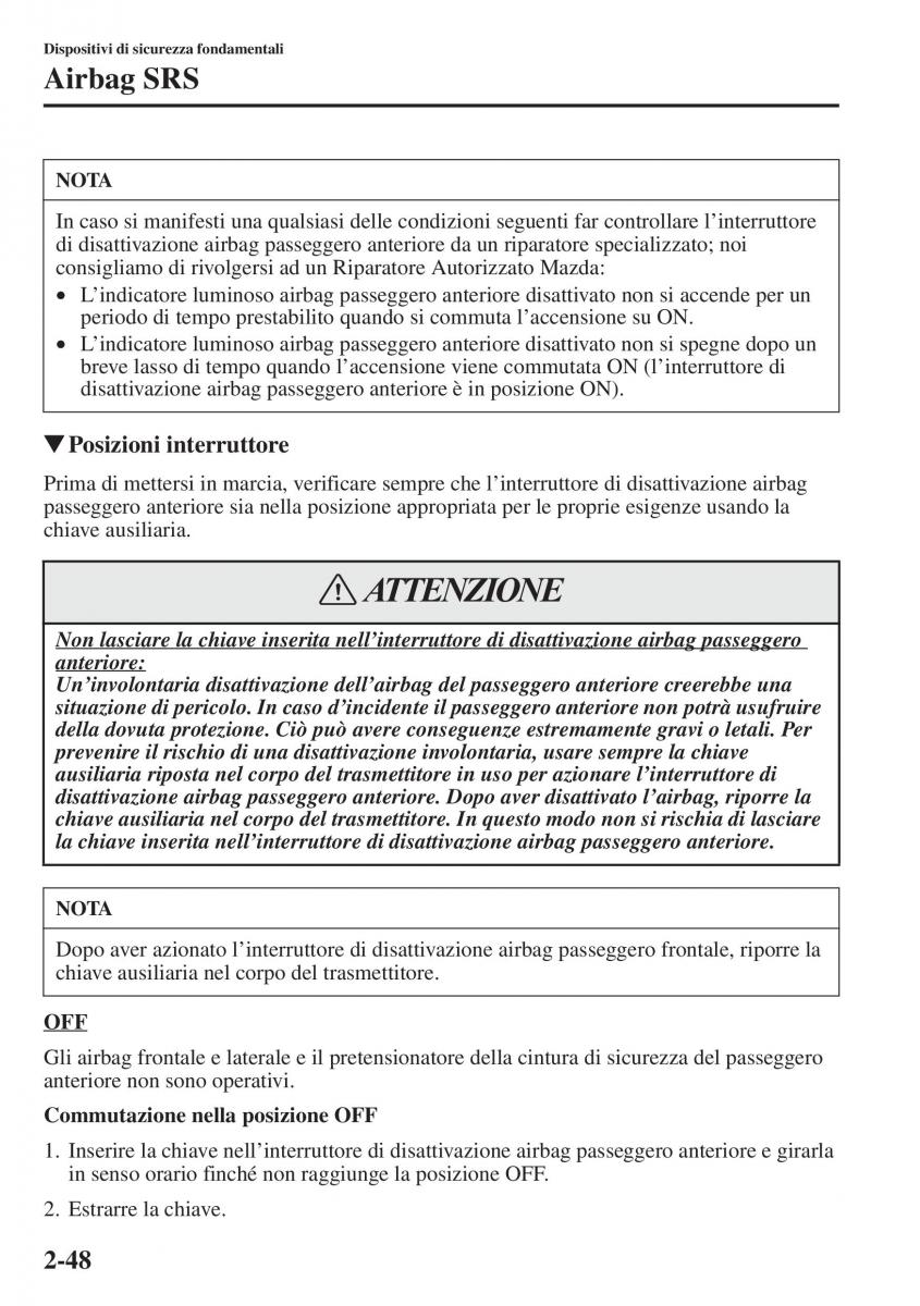 Mazda 6 III manuale del proprietario / page 72