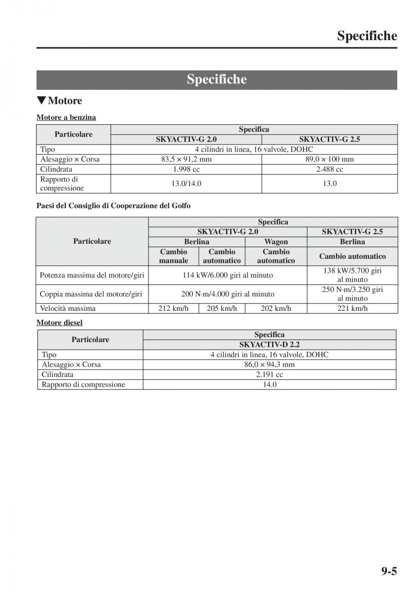 Mazda 6 III manuale del proprietario / page 733