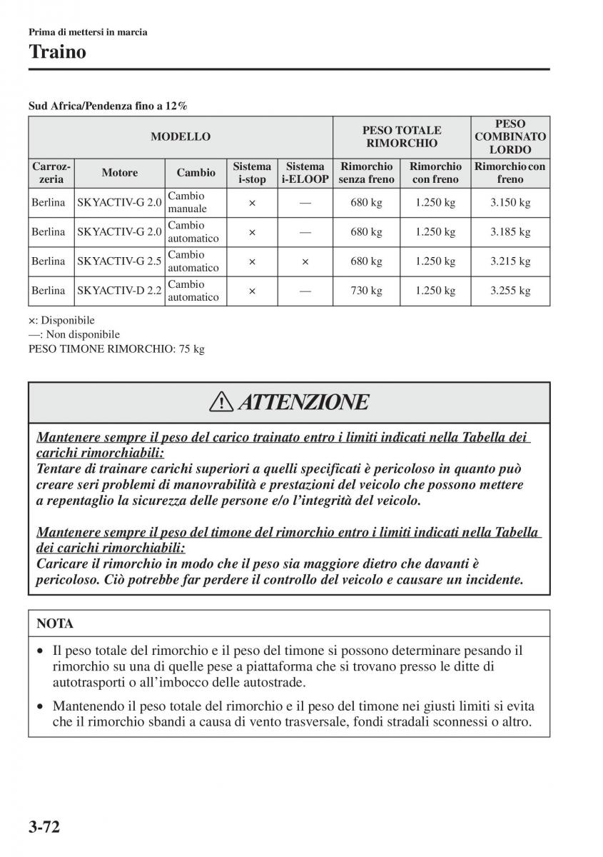 Mazda 6 III manuale del proprietario / page 152