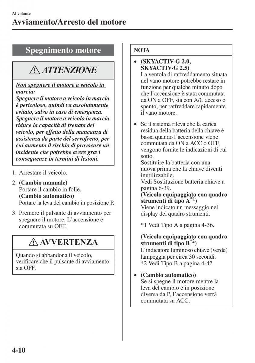 Mazda 6 III manuale del proprietario / page 168