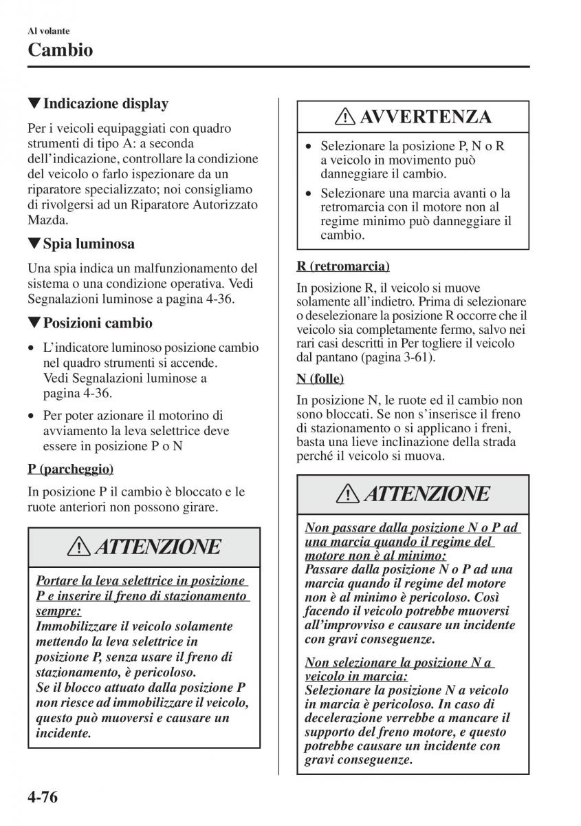 Mazda 6 III manuale del proprietario / page 234