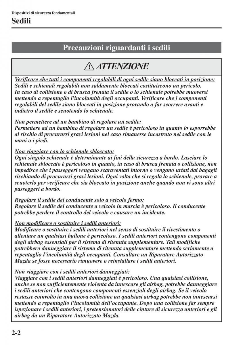 Mazda 6 III manuale del proprietario / page 26