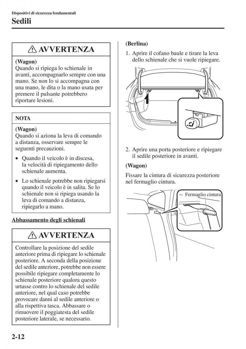 Mazda 6 III manuale del proprietario / page 36