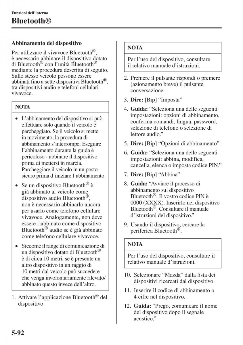 Mazda 6 III manuale del proprietario / page 500