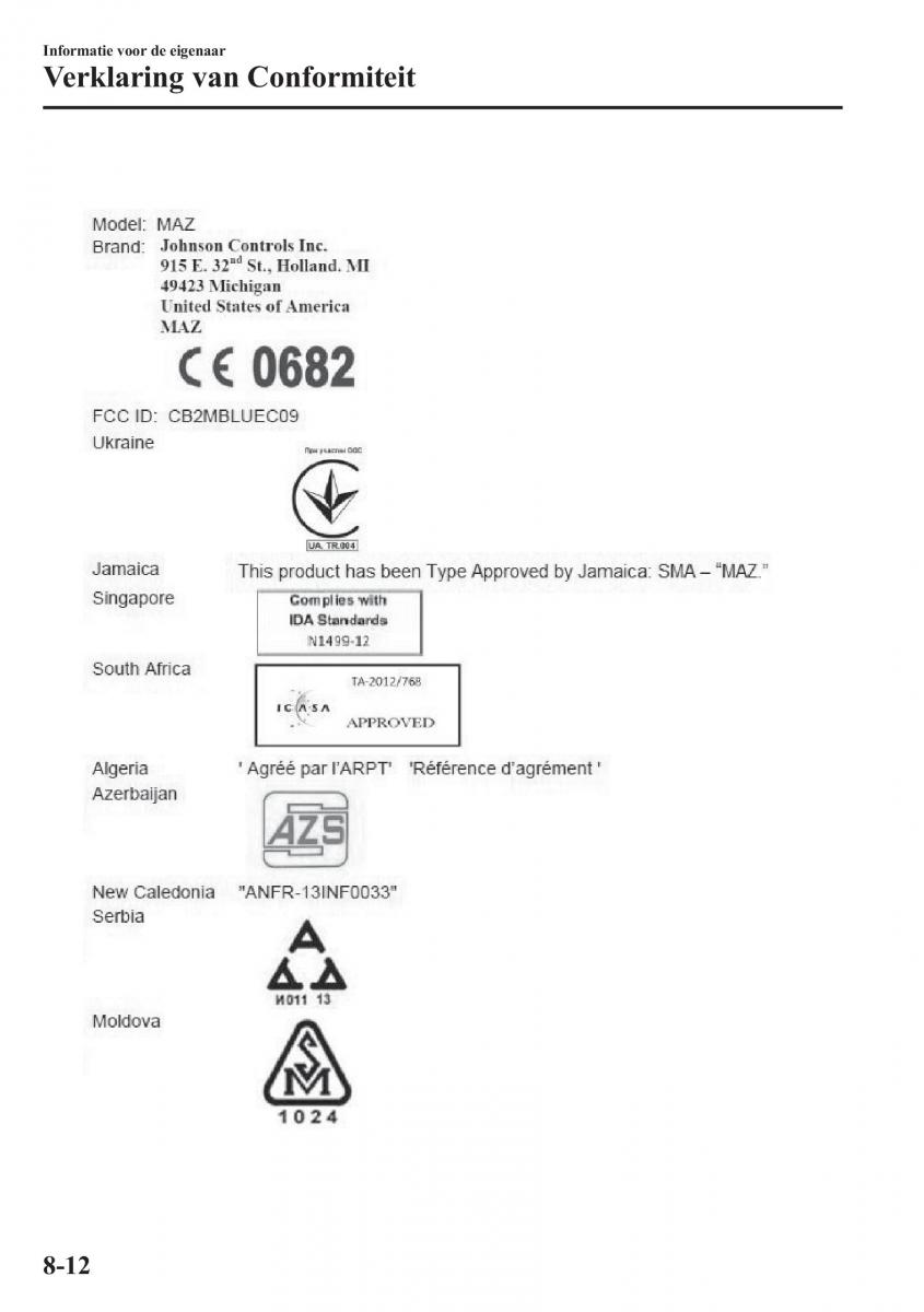 Mazda 6 III handleiding / page 786