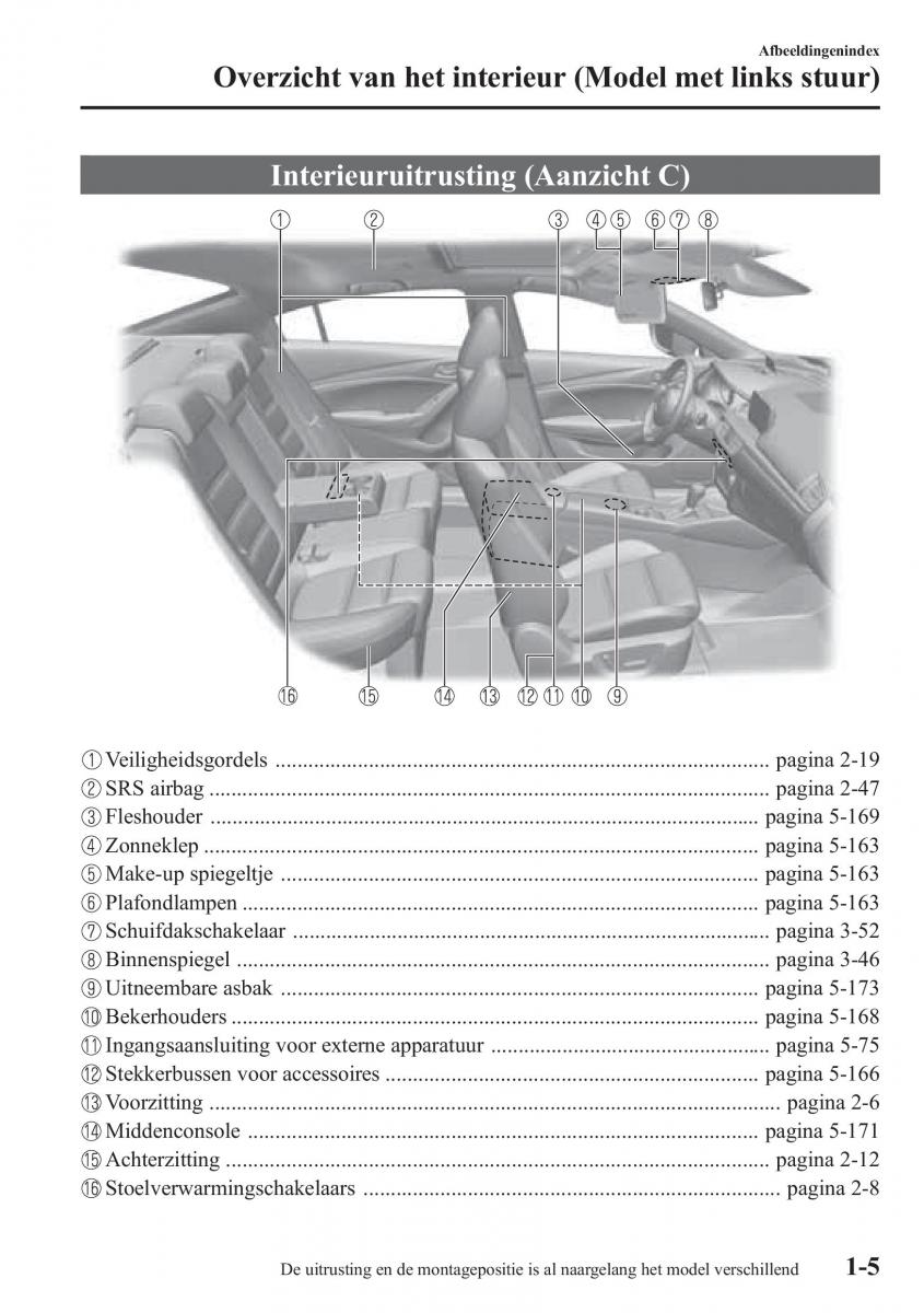 Mazda 6 III handleiding / page 17