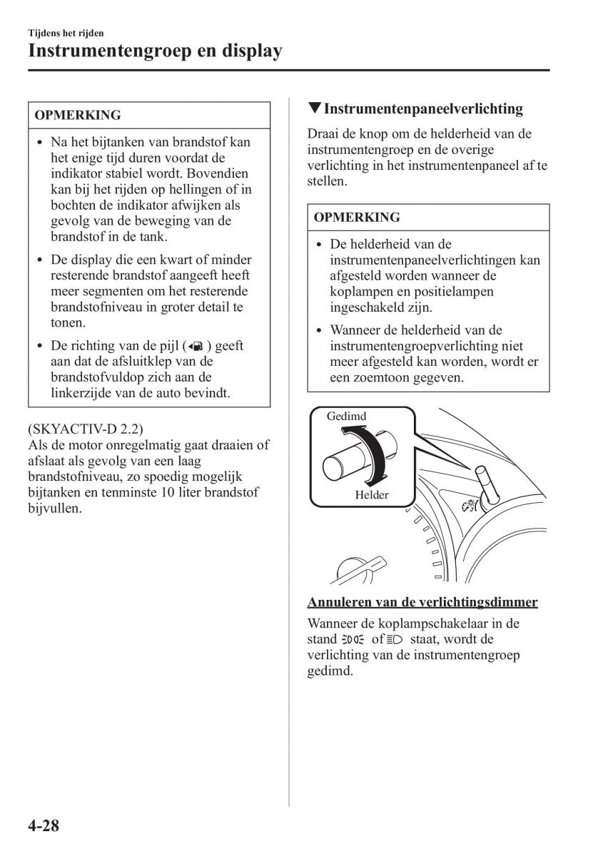 Mazda 6 III handleiding / page 206