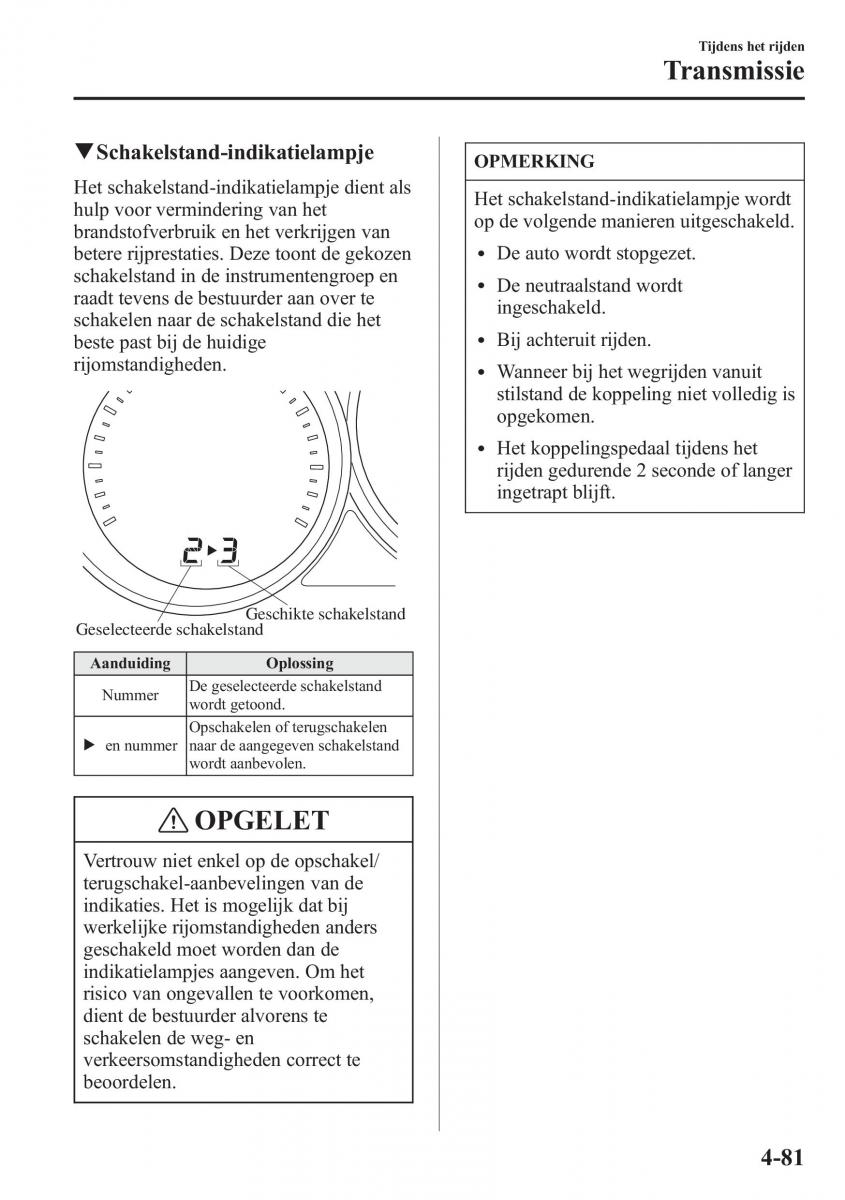 Mazda 6 III handleiding / page 259