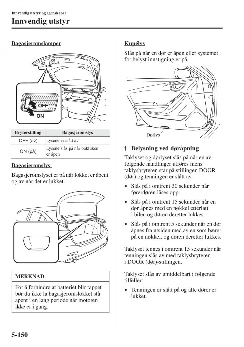 Mazda 6 III bruksanvisningen / page 558