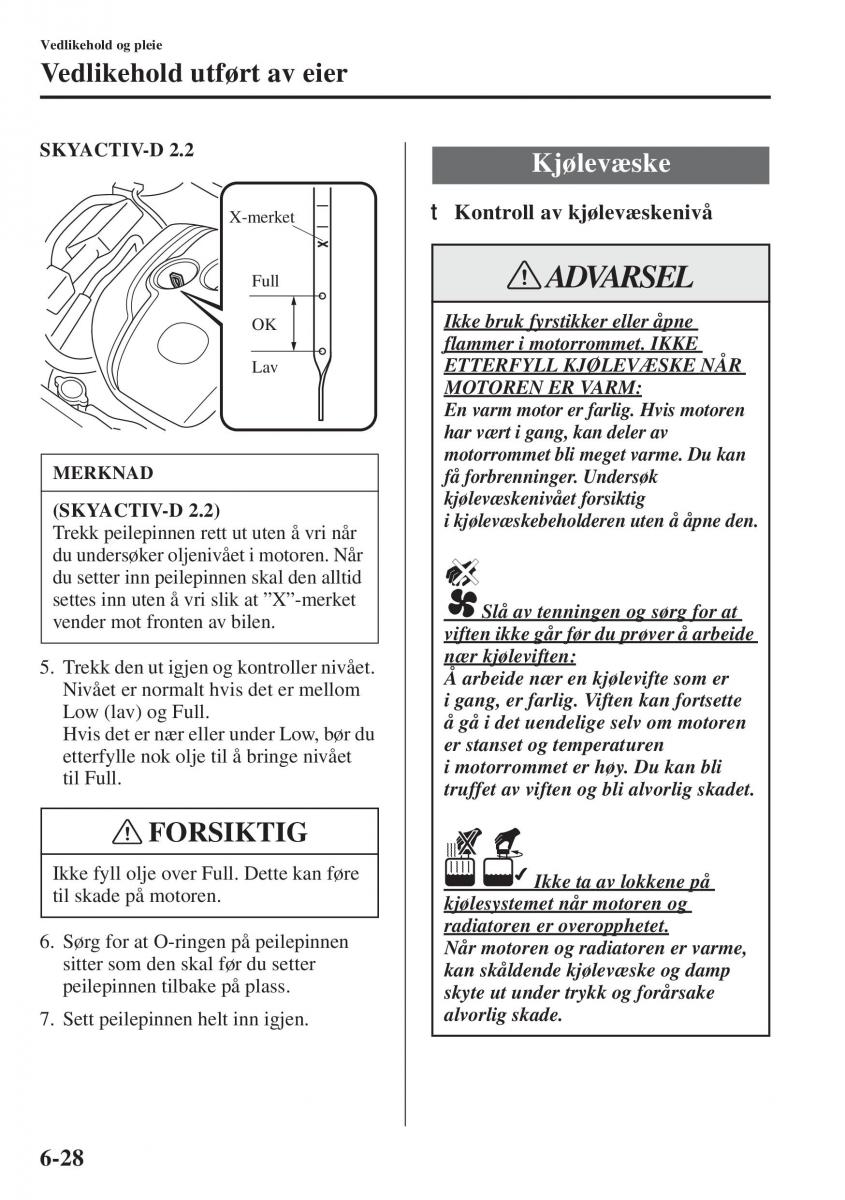 Mazda 6 III bruksanvisningen / page 596