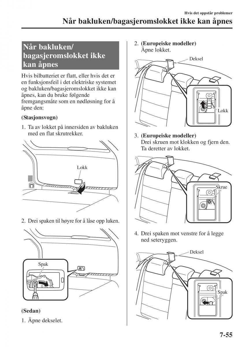 Mazda 6 III bruksanvisningen / page 701