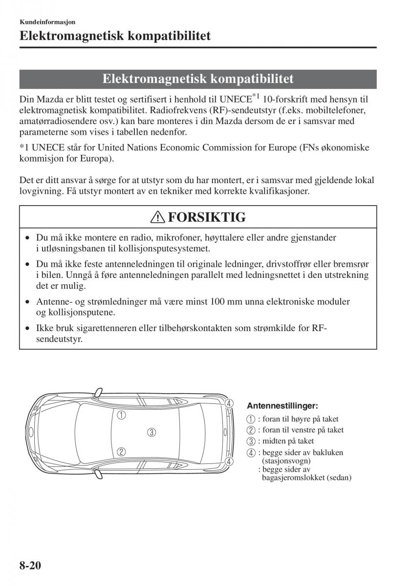 Mazda 6 III bruksanvisningen / page 724