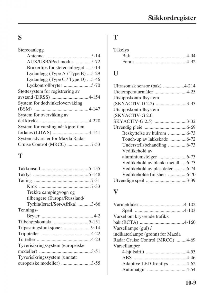 Mazda 6 III bruksanvisningen / page 761