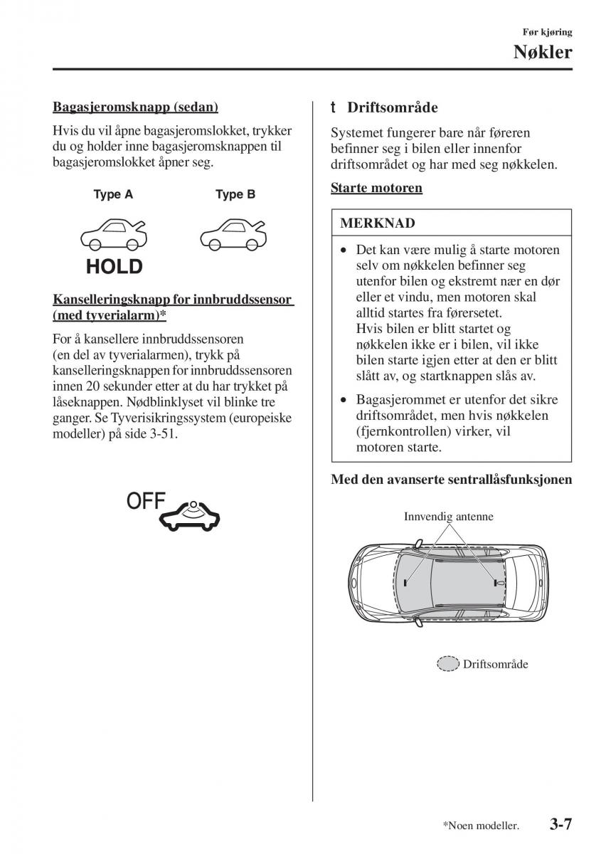 Mazda 6 III bruksanvisningen / page 87