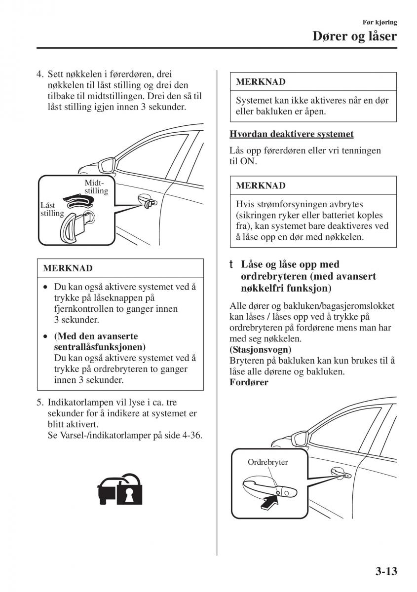 Mazda 6 III bruksanvisningen / page 93