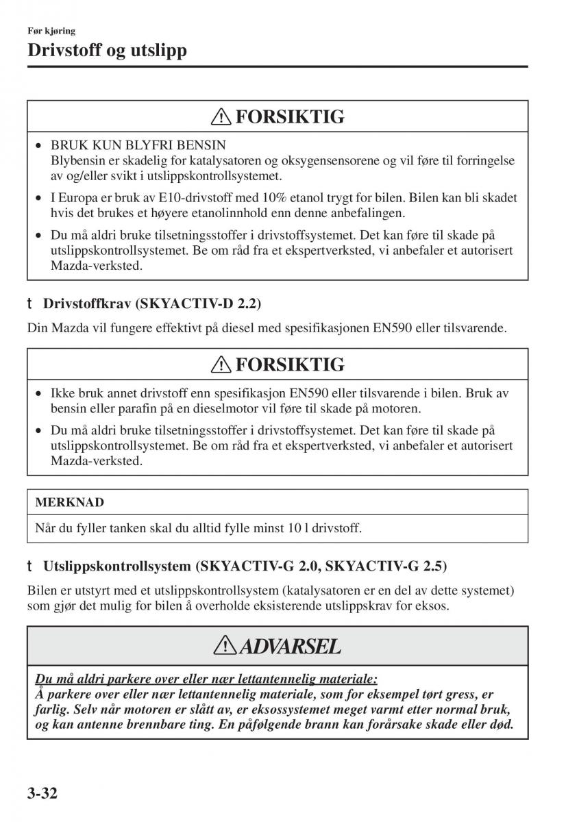 Mazda 6 III bruksanvisningen / page 112