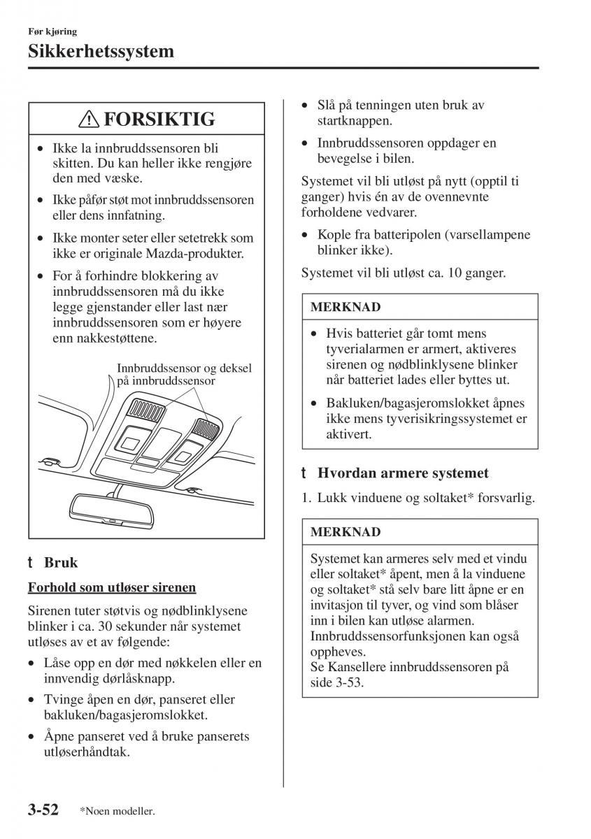 Mazda 6 III bruksanvisningen / page 132