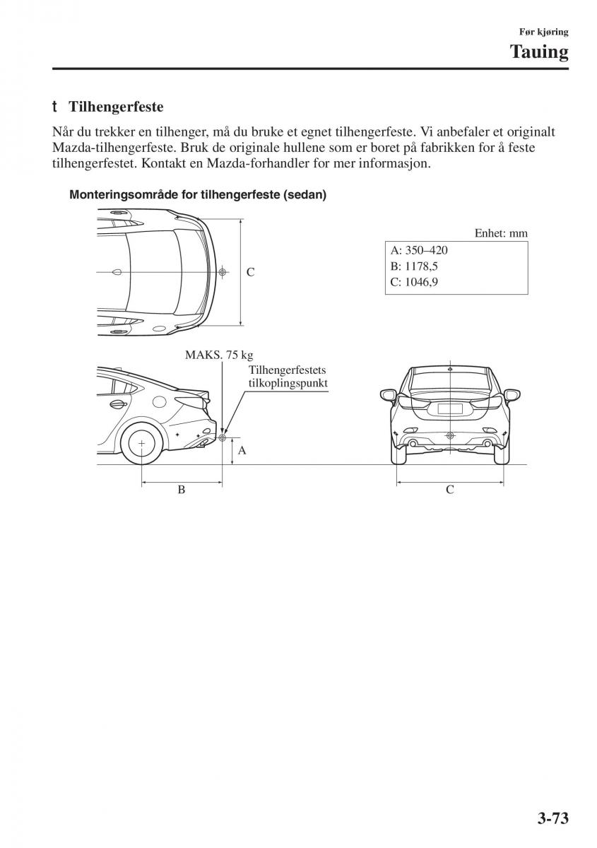 Mazda 6 III bruksanvisningen / page 153