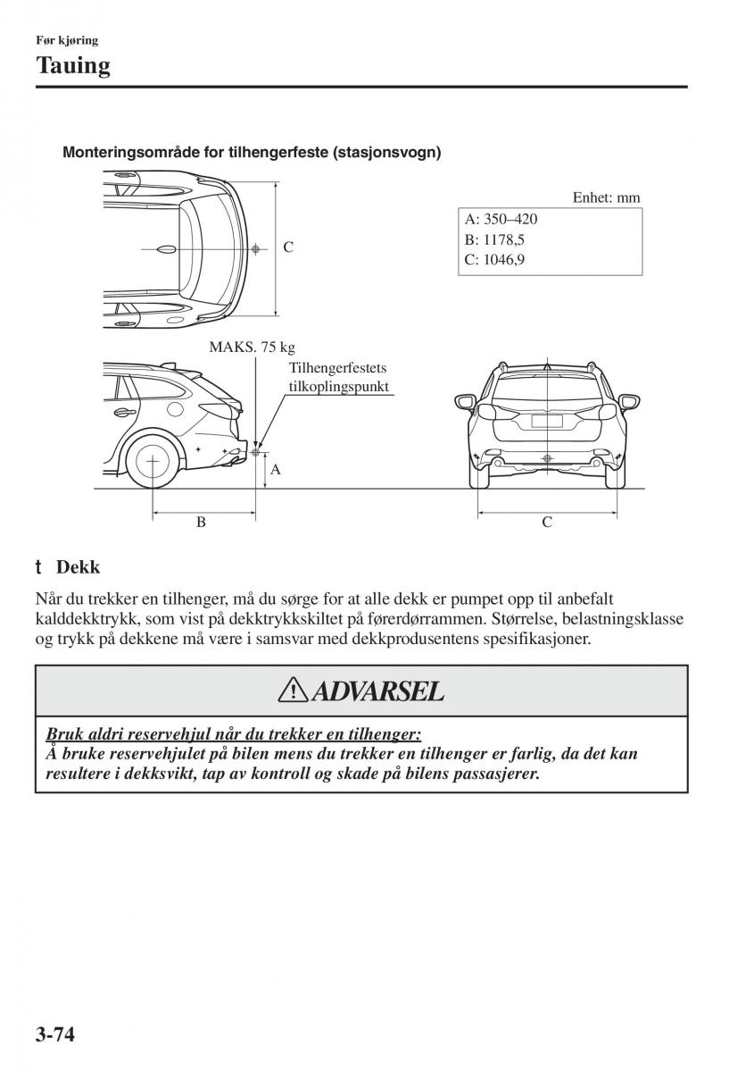 Mazda 6 III bruksanvisningen / page 154