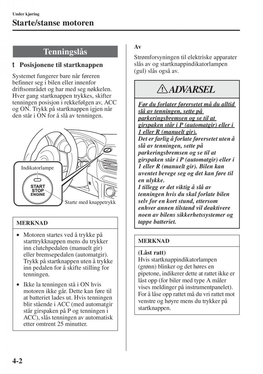 Mazda 6 III bruksanvisningen / page 160