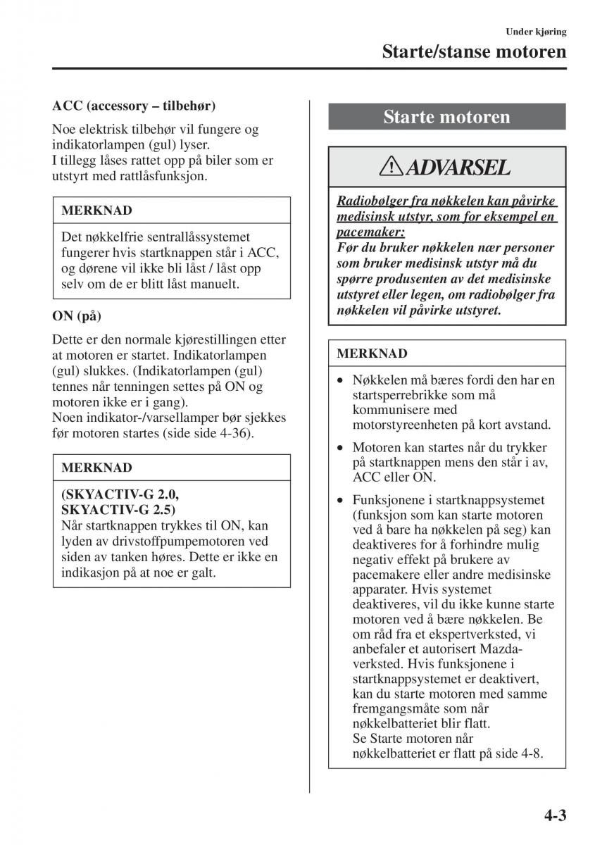 Mazda 6 III bruksanvisningen / page 161