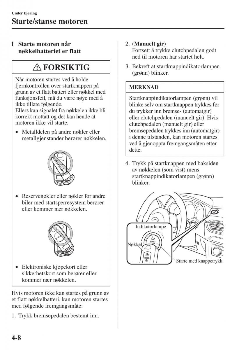 Mazda 6 III bruksanvisningen / page 166