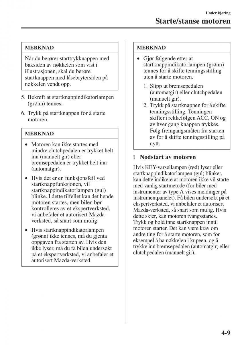 Mazda 6 III bruksanvisningen / page 167