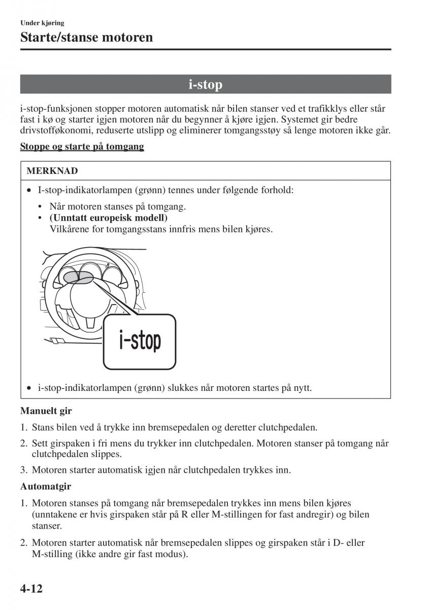 Mazda 6 III bruksanvisningen / page 170